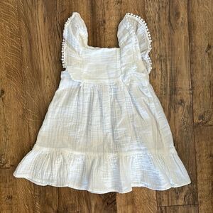 Jamie Kay White Organic Cotton Dress in Toddler Girls Size 3T